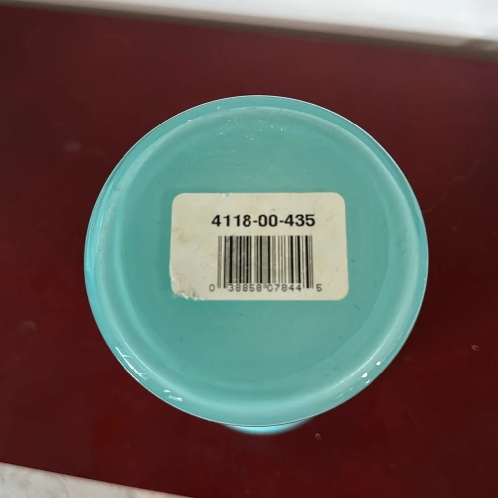 Sleek MCM-Style turquoise Vase Handmade, 6 1/2 inches,